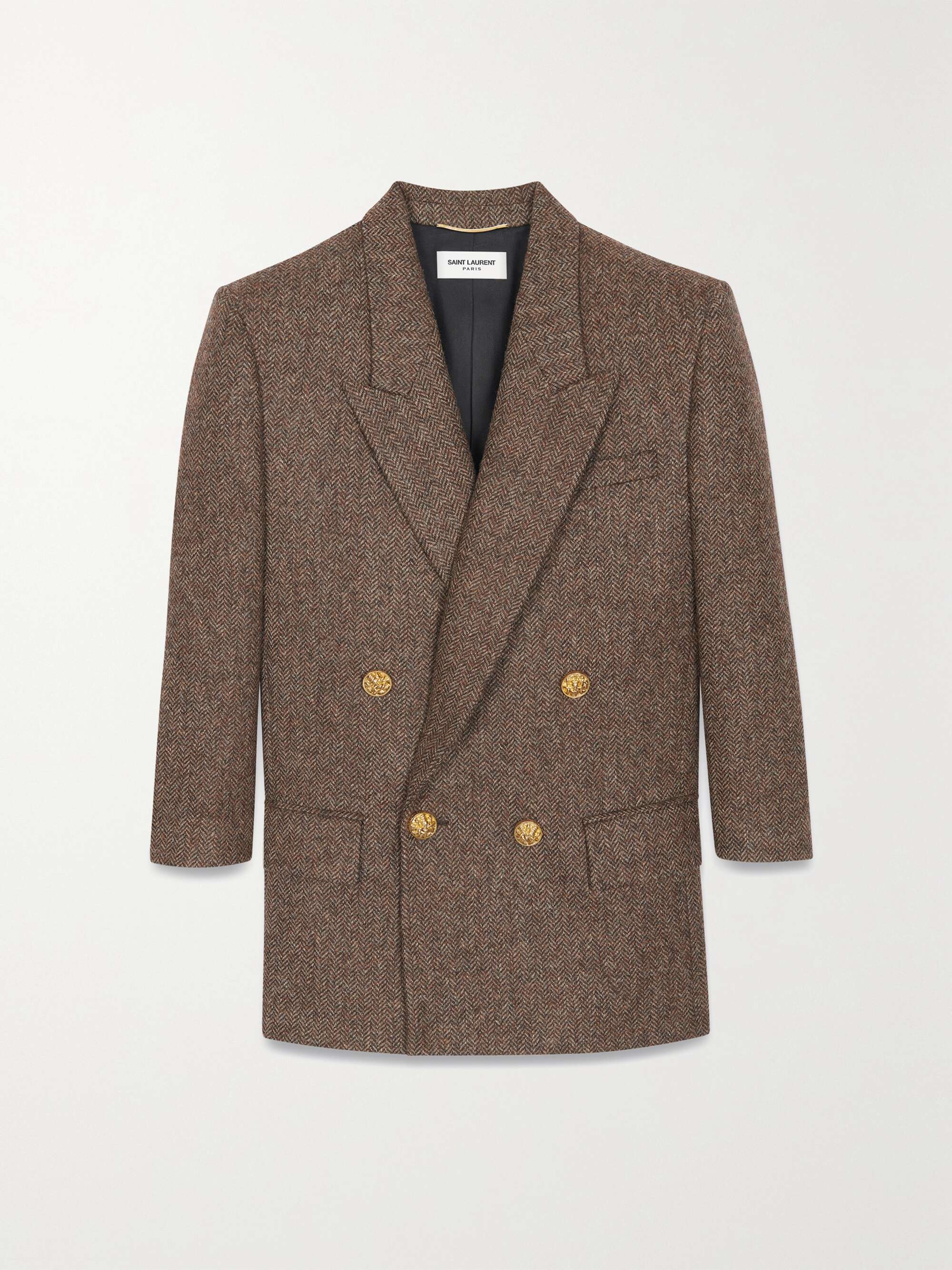 1年保証』 wirrow TWEED DOUBLE-BREASTED OVER Tweed COAT - www