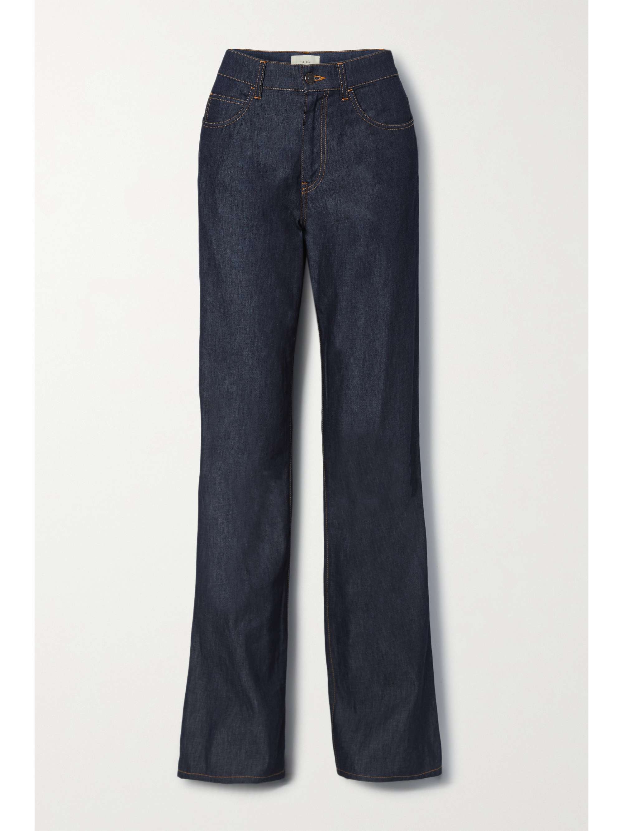 Navy Montes high-rise straight-leg 