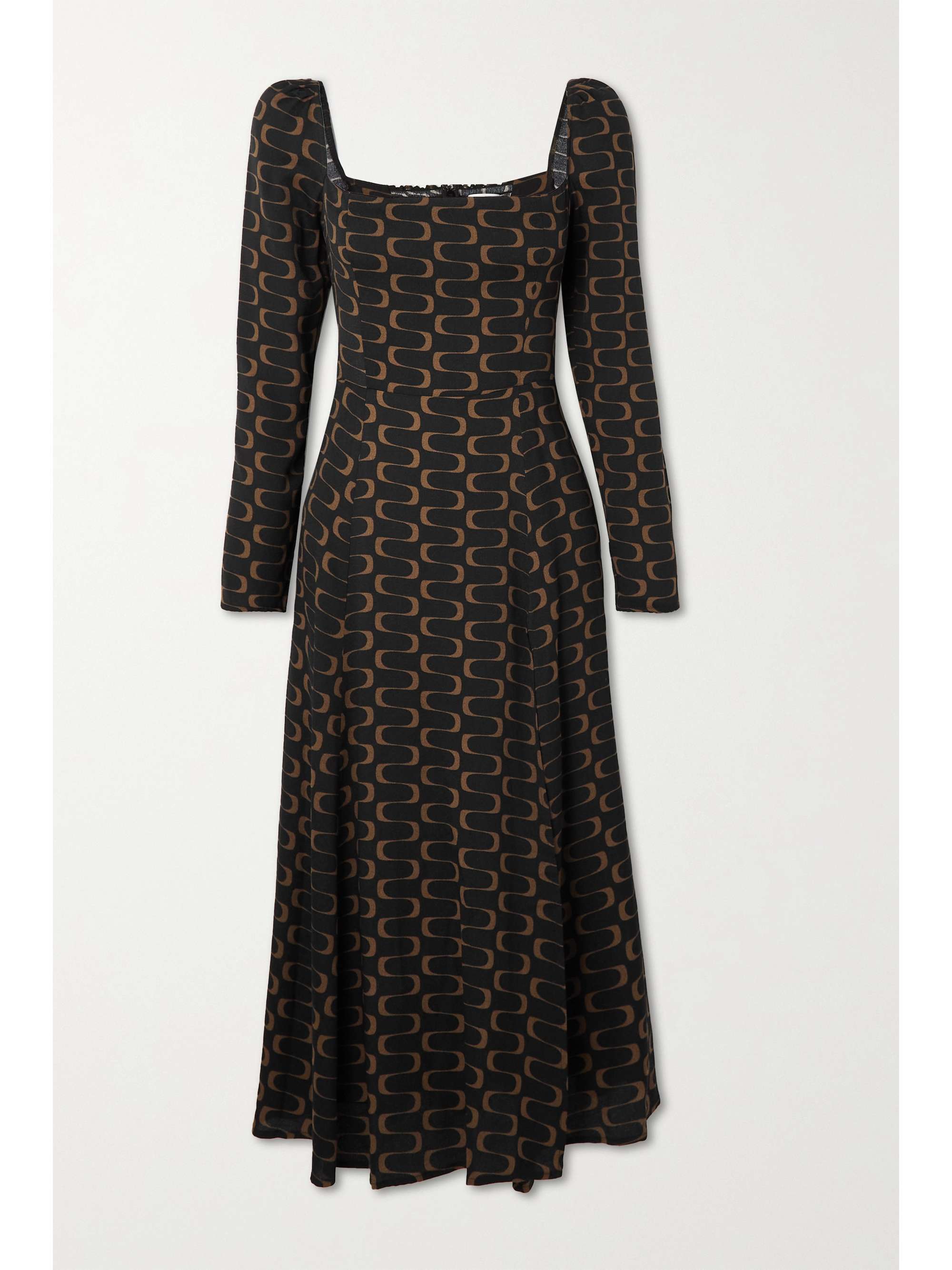 NET SUSTAIN Sigmund printed crepe midi 