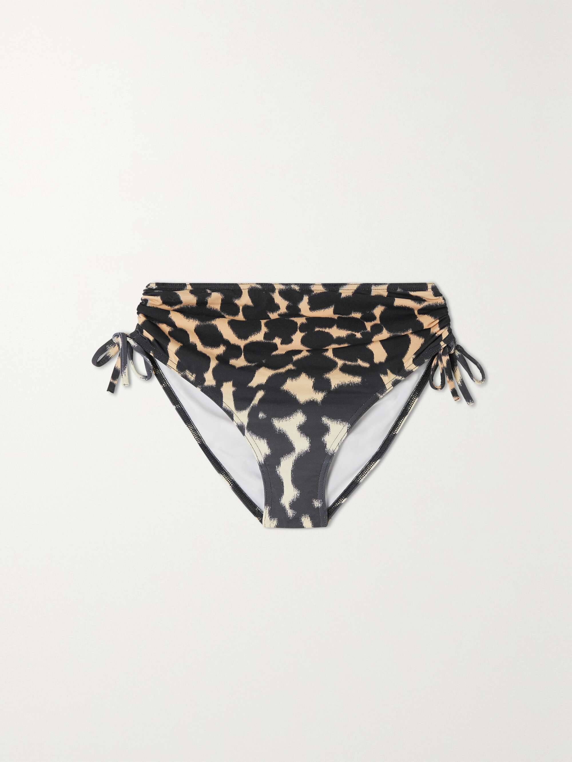 ERES + Maison Rabih Kayrouz Aya ruched leopard-print bikini briefs |  NET-A-PORTER