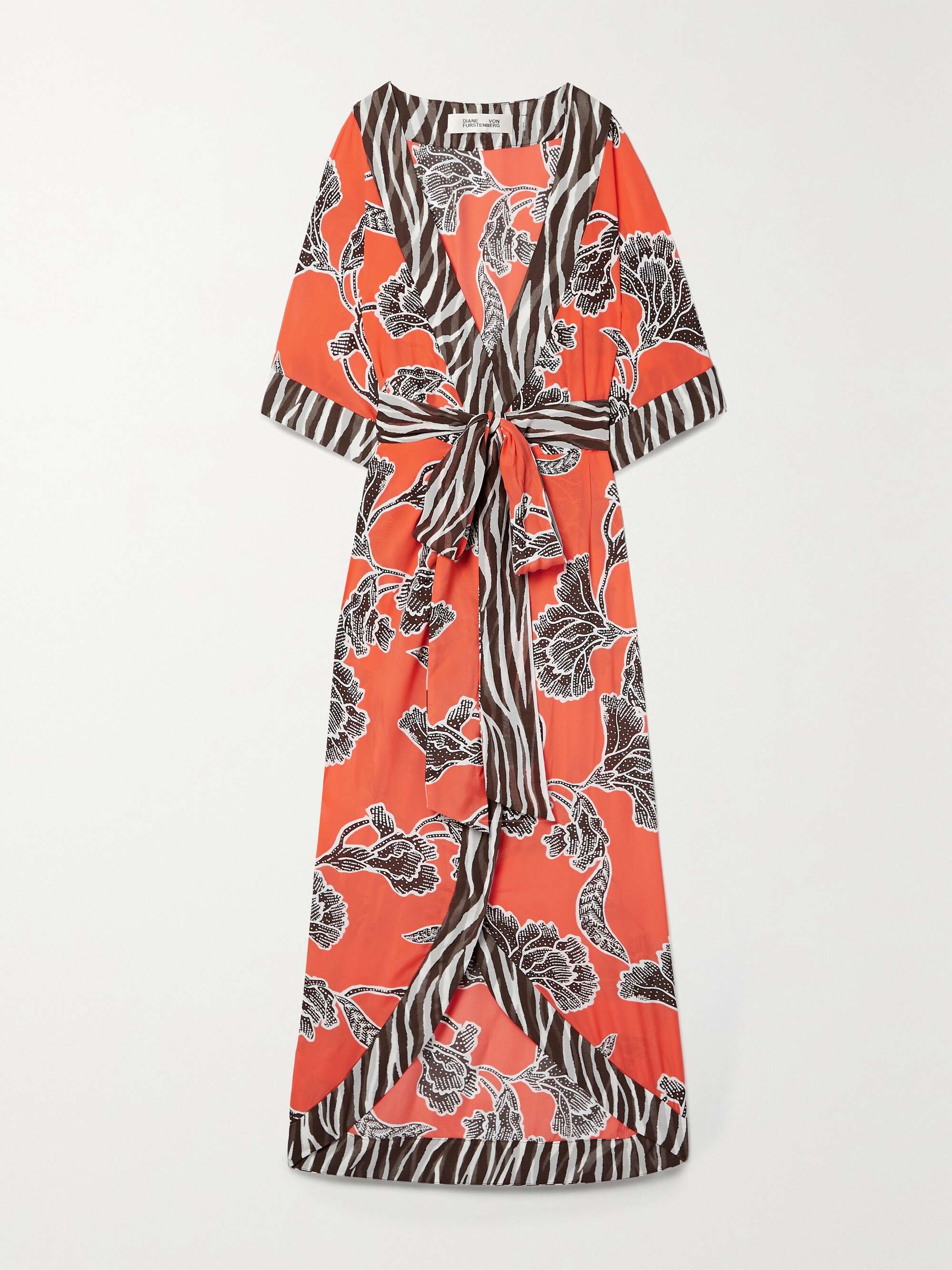 crepe midi wrap dress 