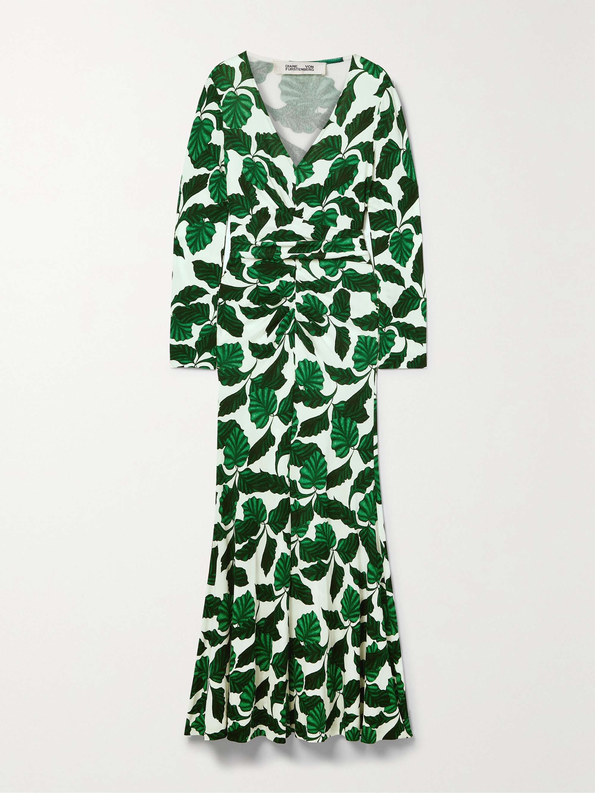 Green Timmy floral-print crepe maxi 
