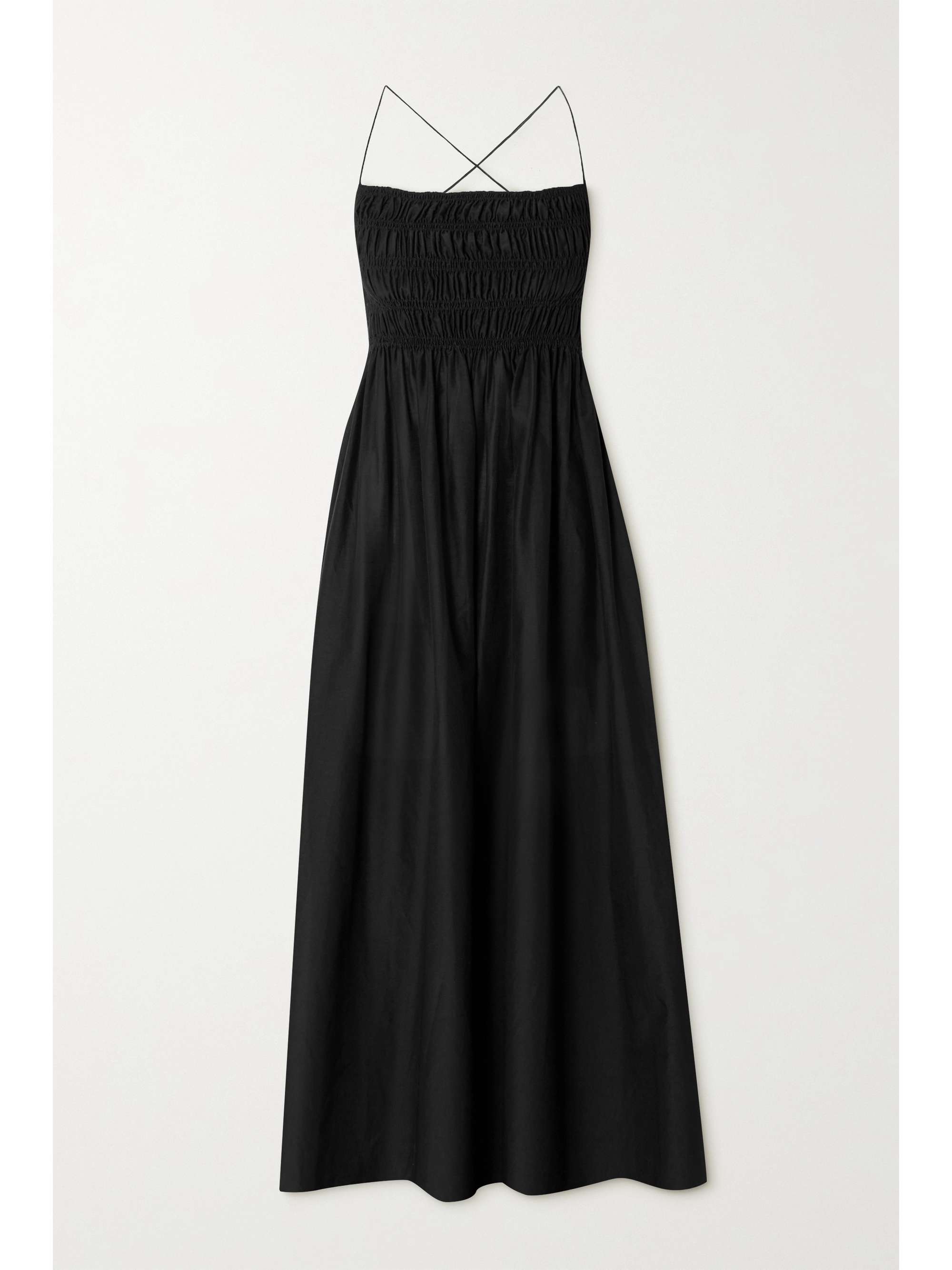 silk-blend midi dress | MATTEAU 