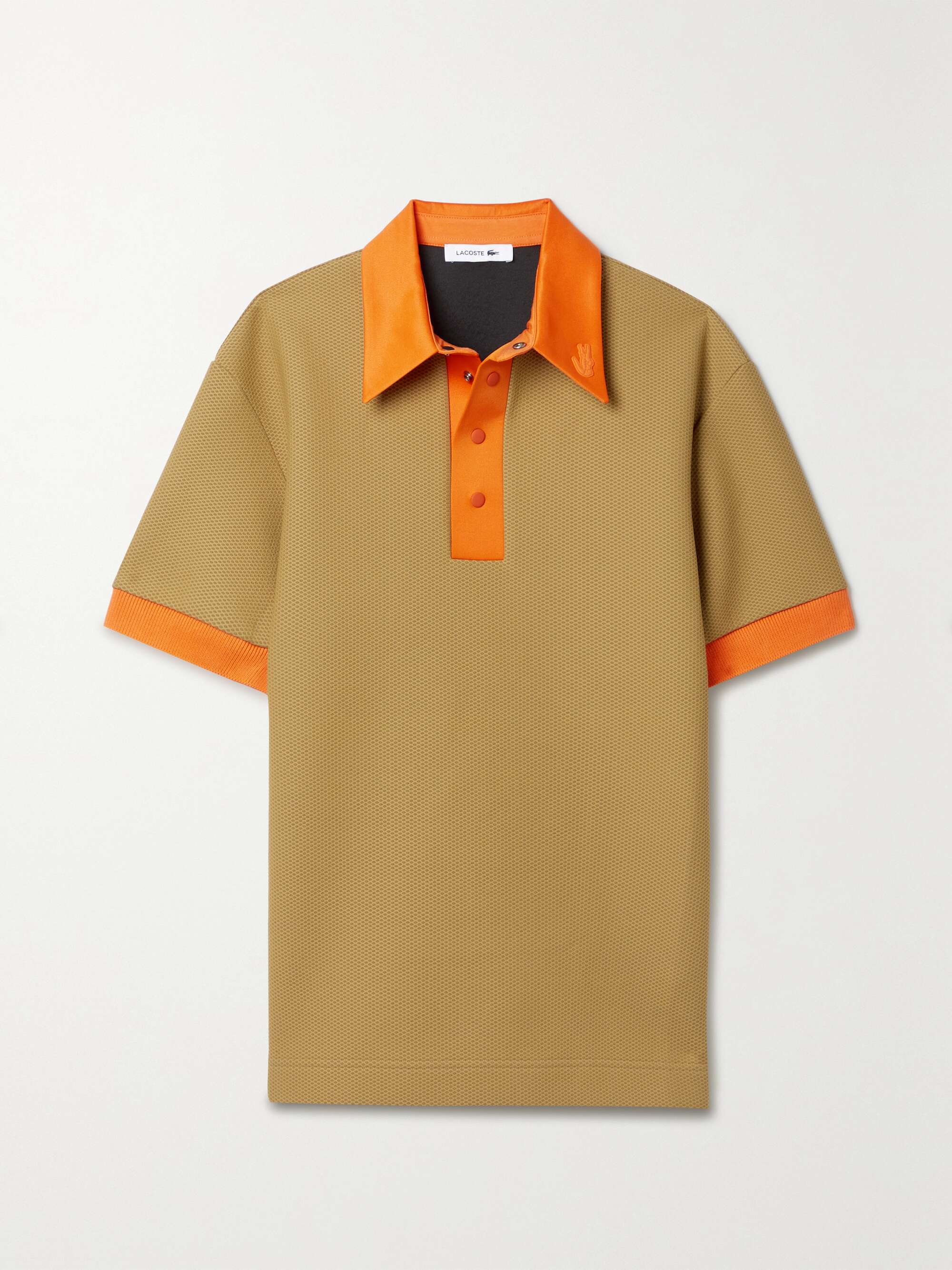 Mesh polo shirt