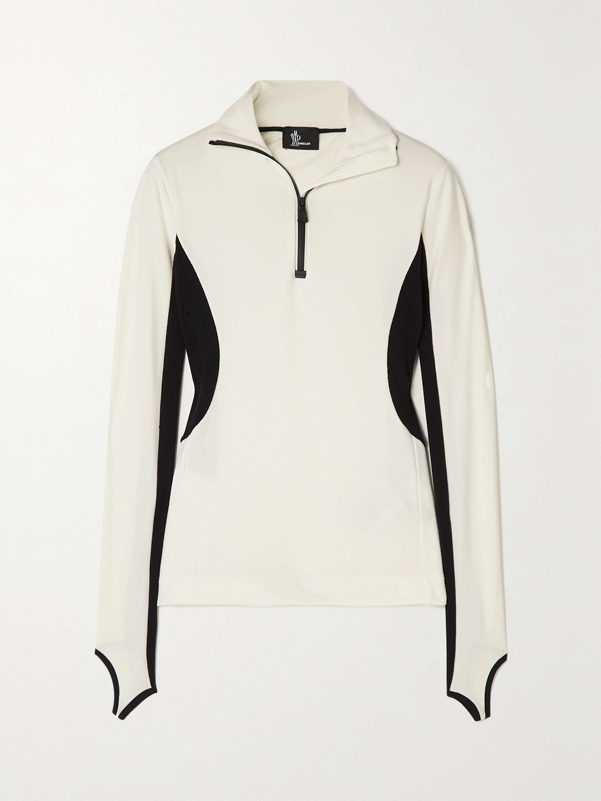 MONCLER GRENOBLE Power Grid Polartec stretch-jersey base layer |  NET-A-PORTER