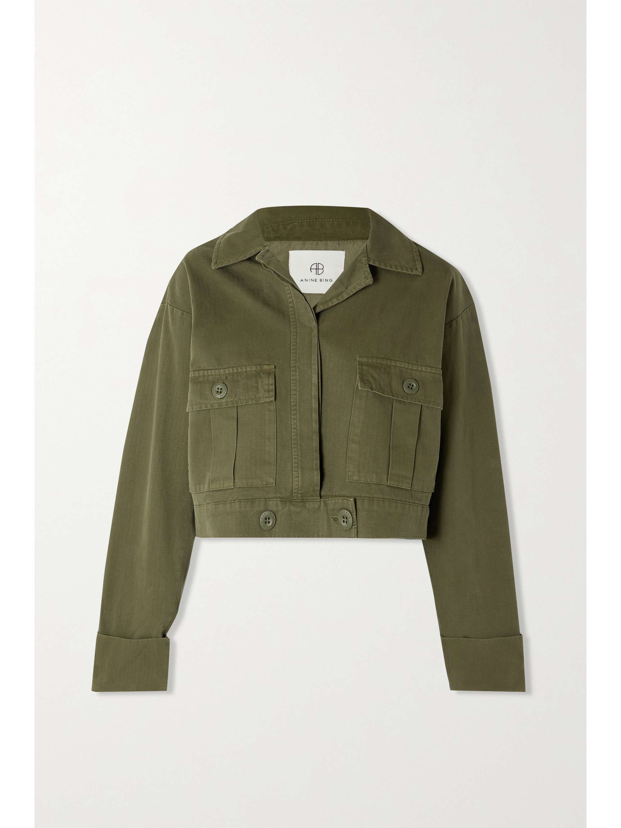 cropped cotton jacket | ANINE BING 