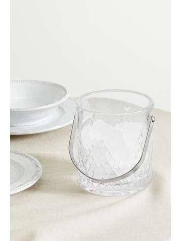 SOHO HOME Barwell stainless steel and crystal ice bucket