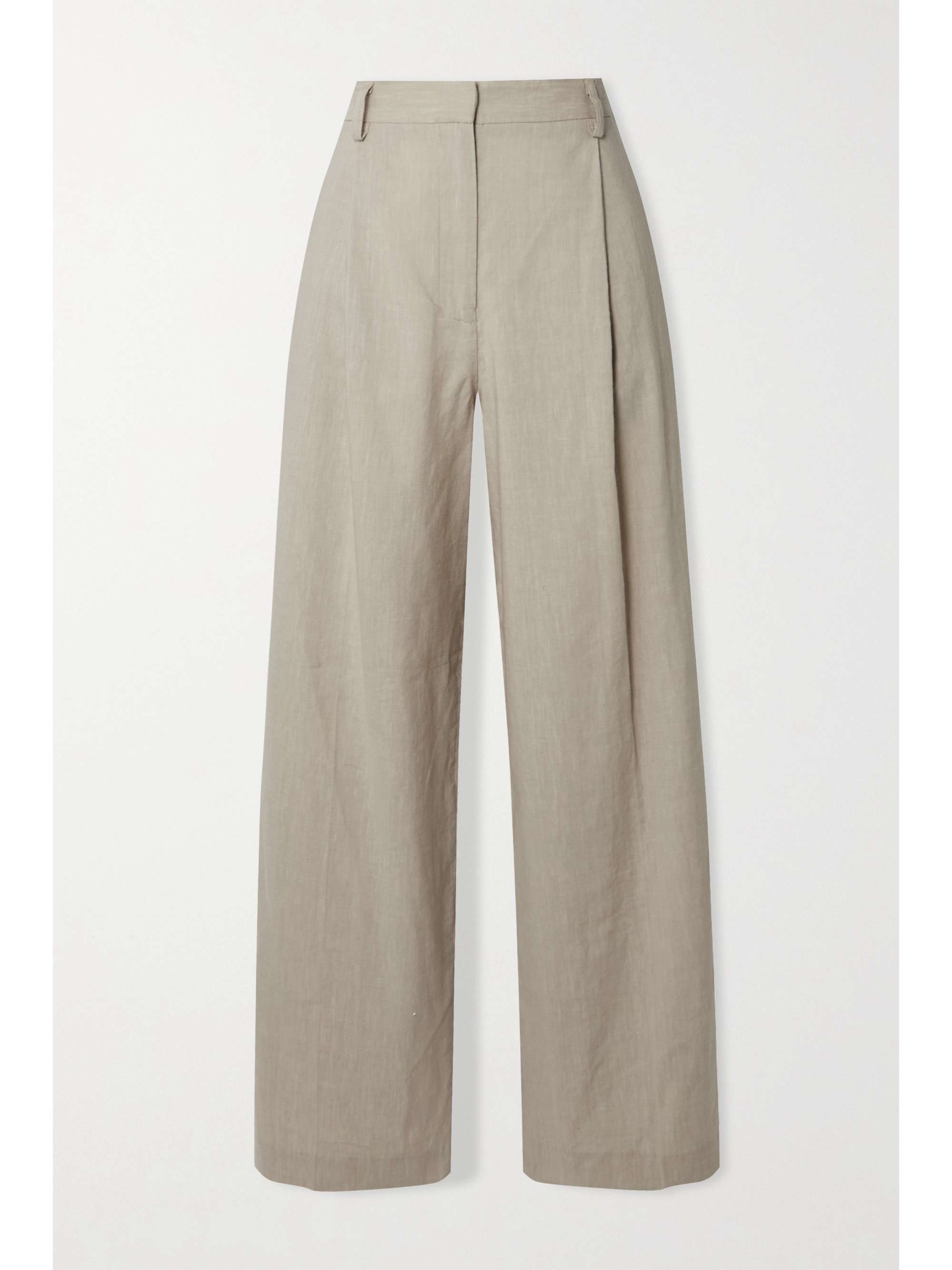 Neutral + NET SUSTAIN pleated linen 