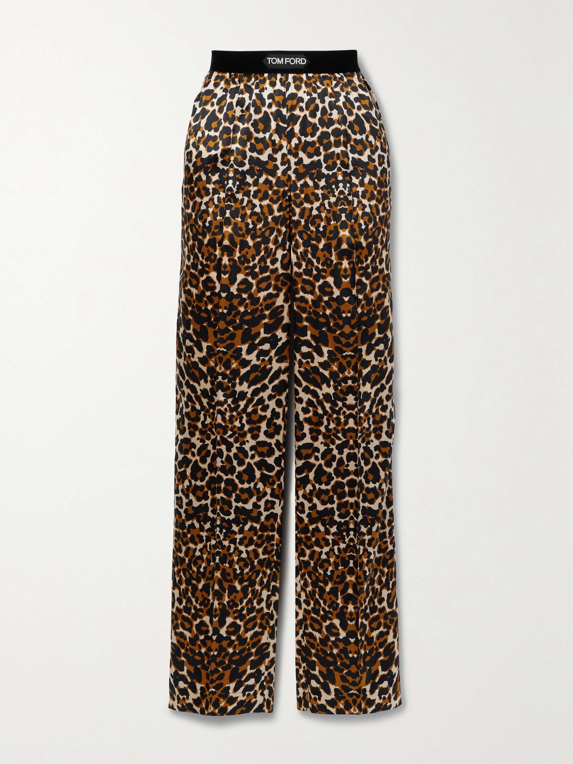 stretch leopard pants