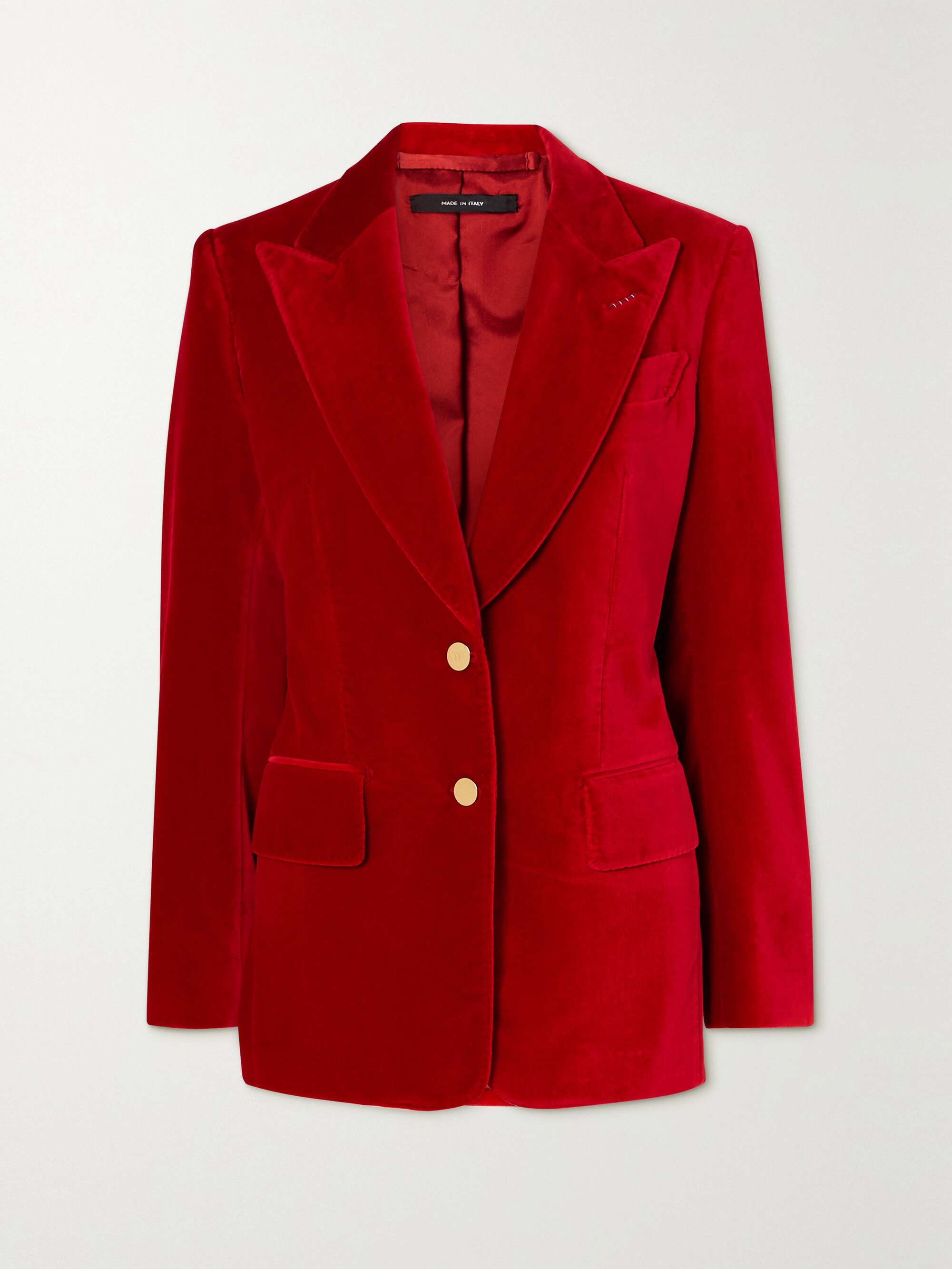 Graveren Vervorming Verblinding TOM FORD Cotton-velvet blazer | NET-A-PORTER