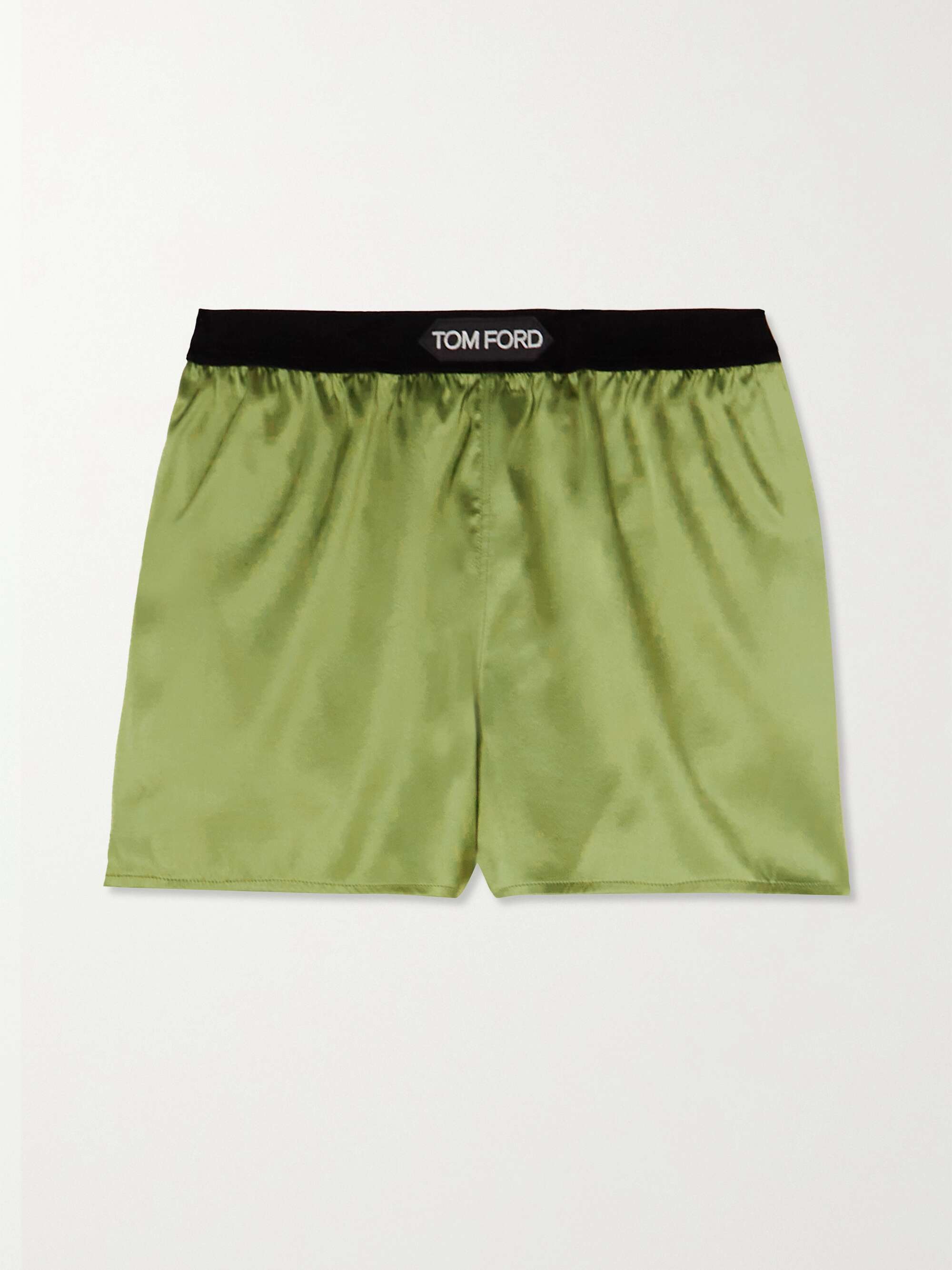 Silk Blend Boxer Briefs in Black - Tom Ford