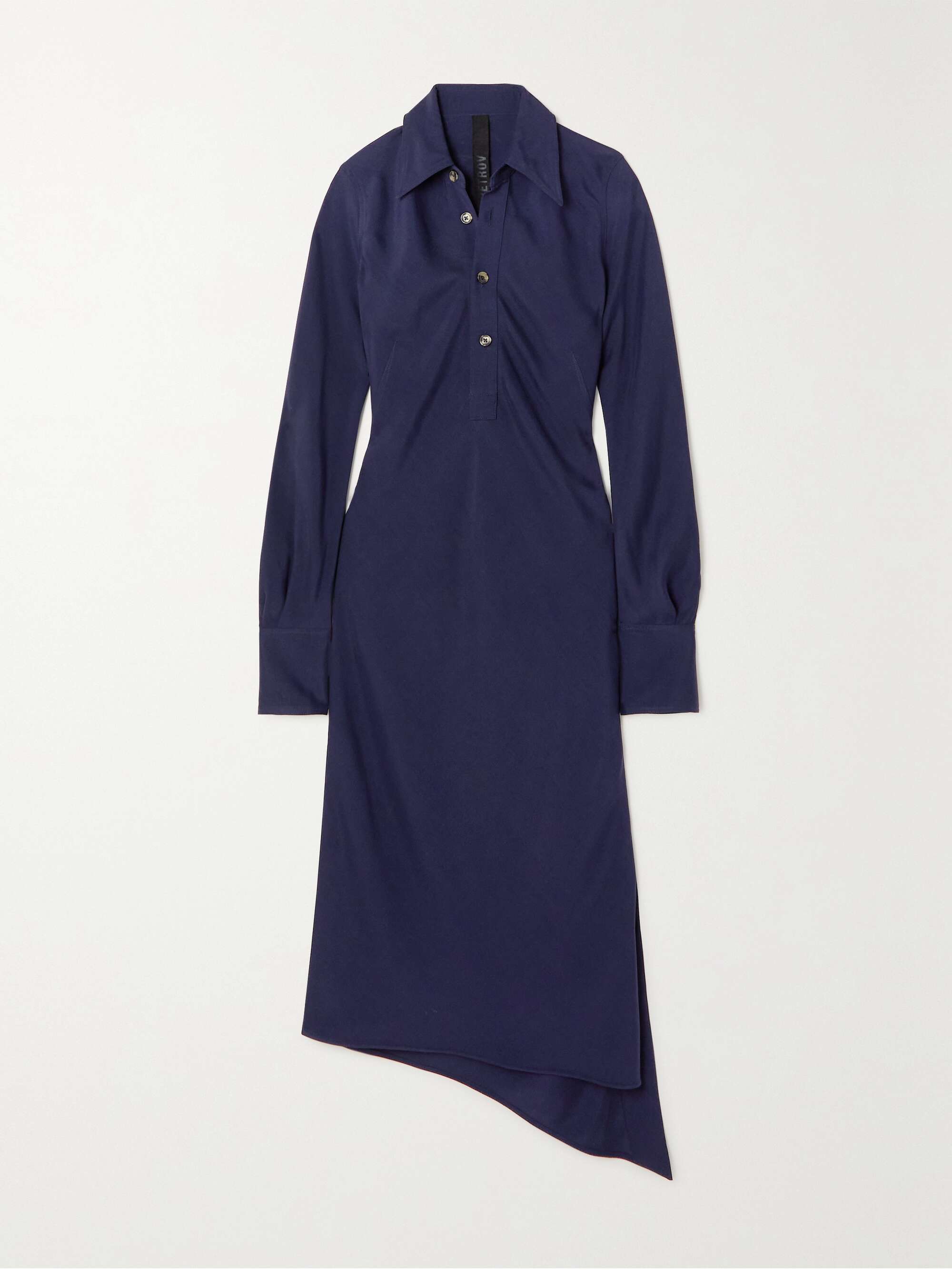 Aila asymmetric woven shirt dress