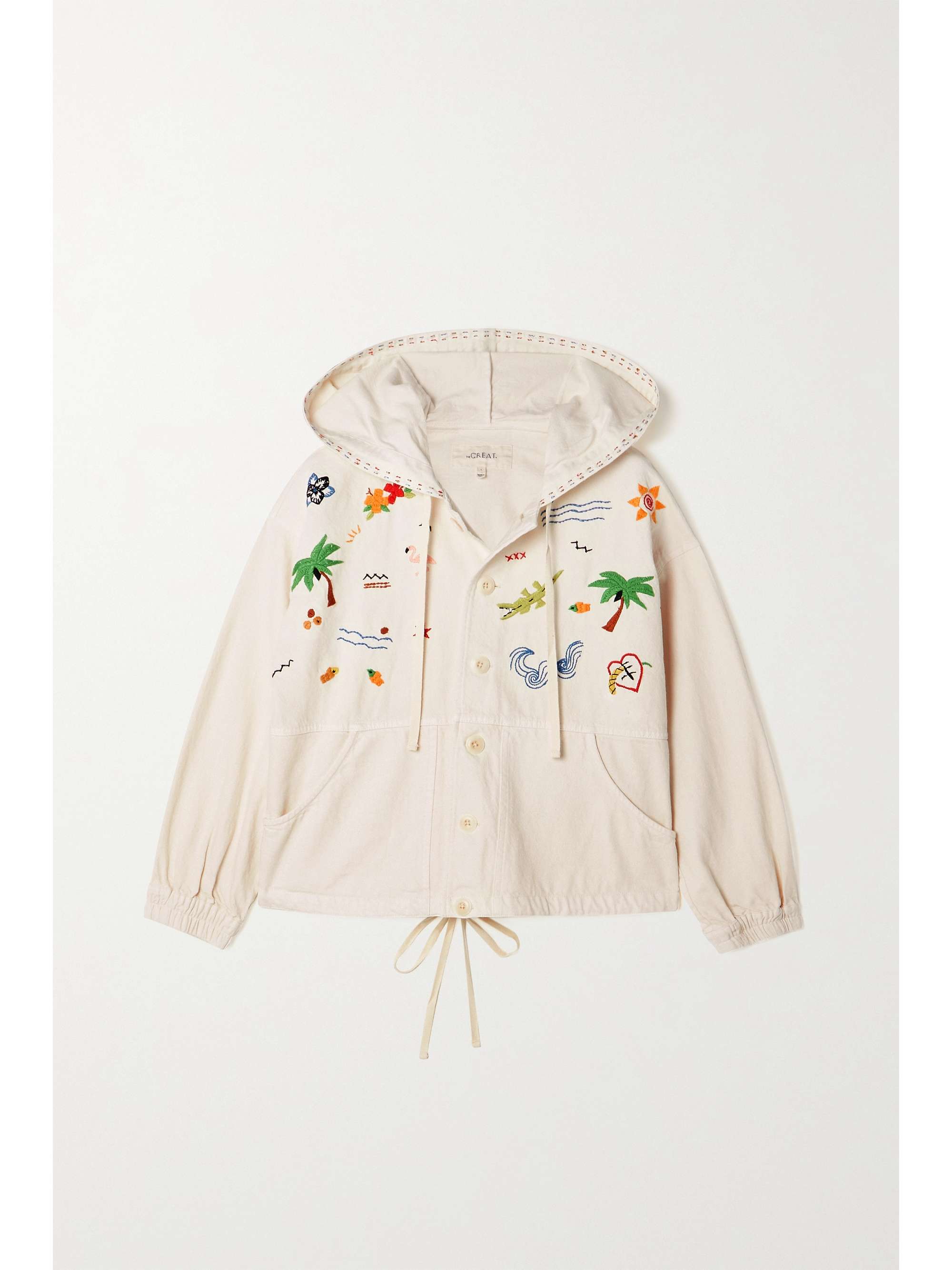 Cream The Waterfront embroidered cotton 