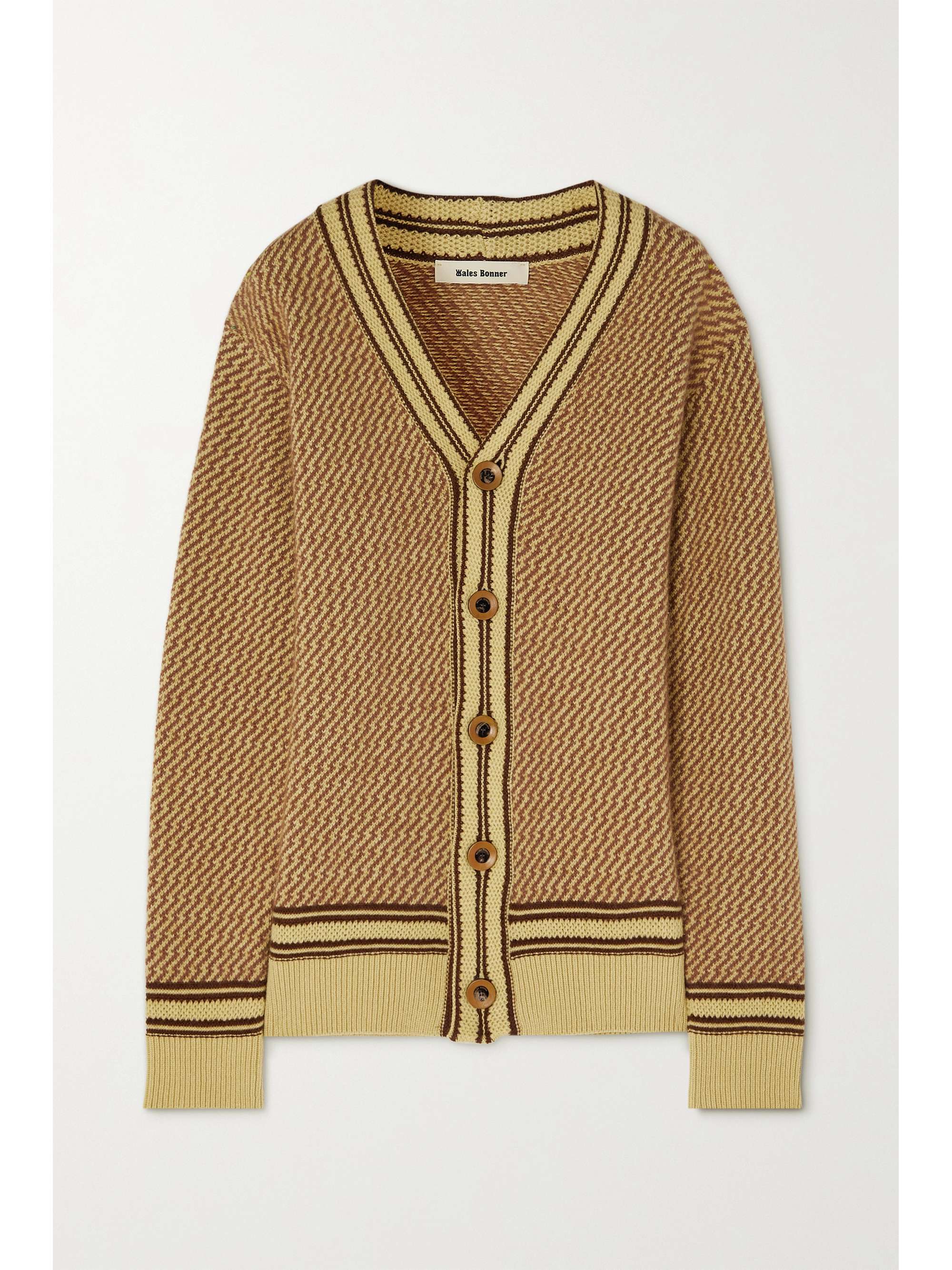 ウェールズ ボナー メンズ カーディガン アウター Cardigans Cream 通販 