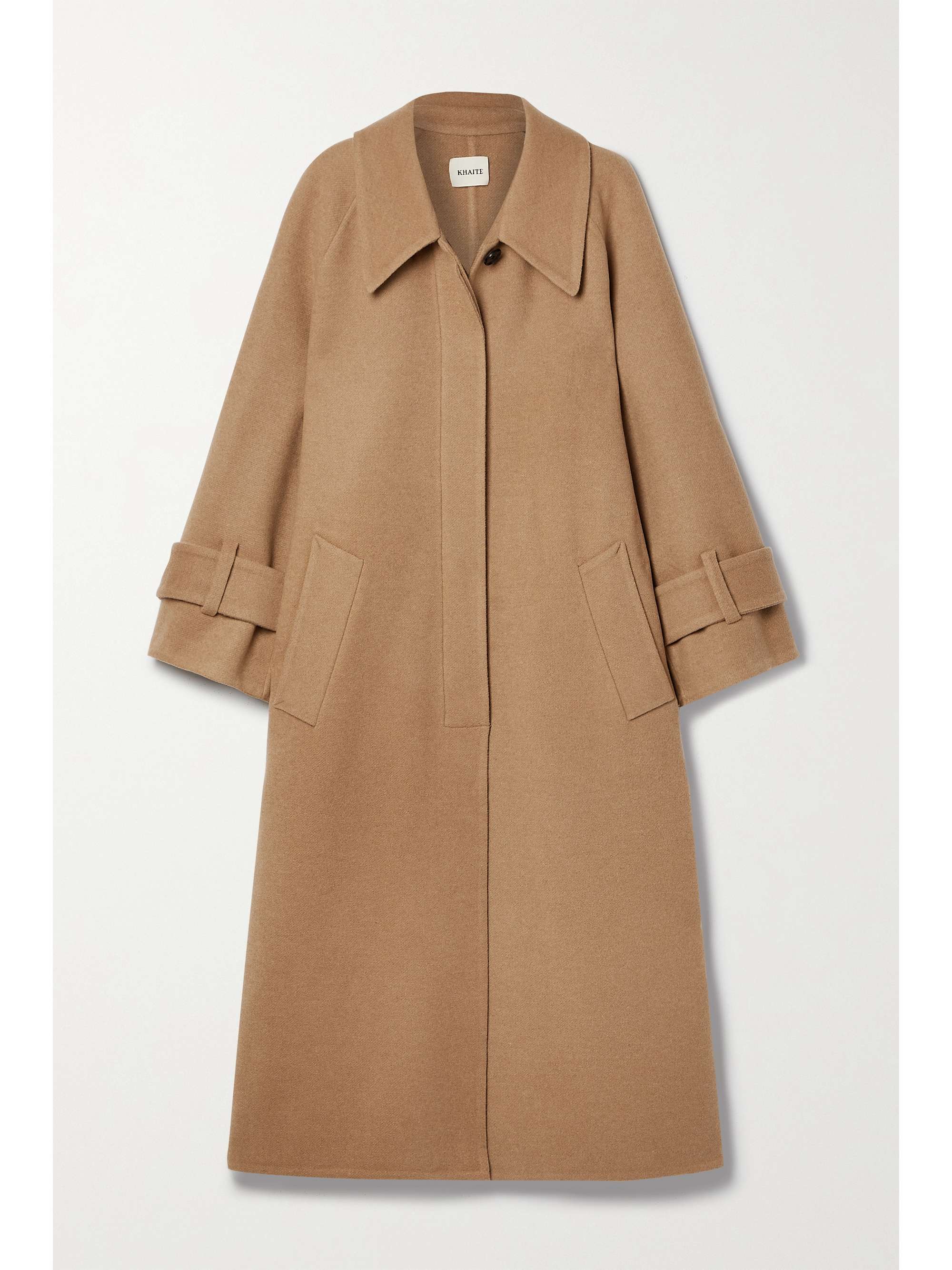 Beige Phelton wool-felt coat | KHAITE 