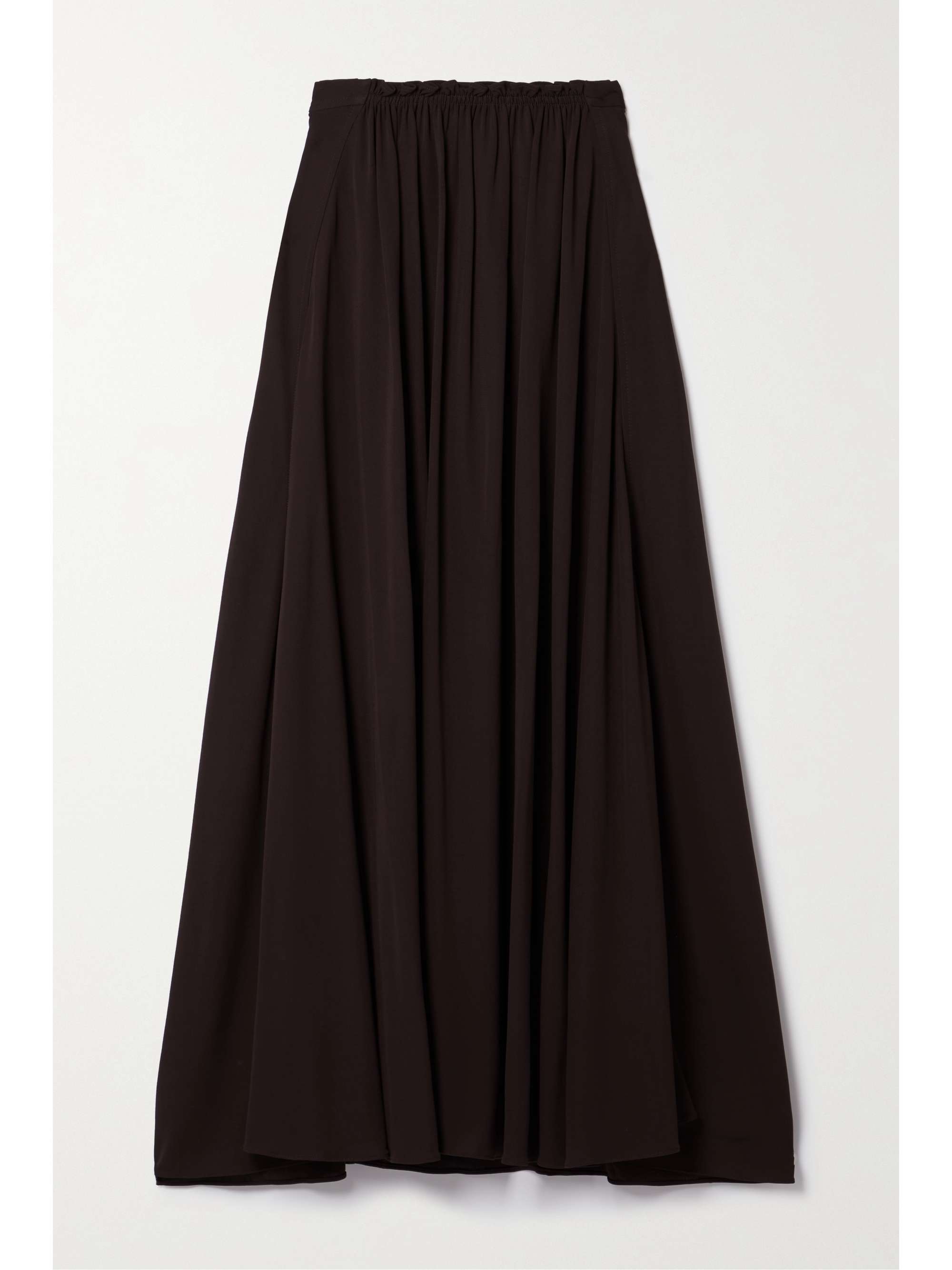 Dark brown Lastie jersey maxi skirt 