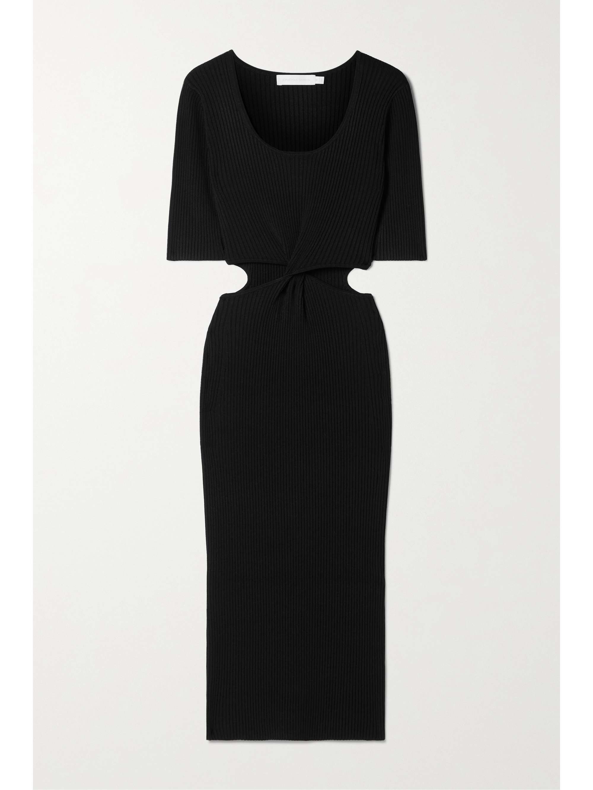 Jonathan Simkhai - Colette Cutout Ribbed-knit Midi Dress - Black - Medium - Net A Porter