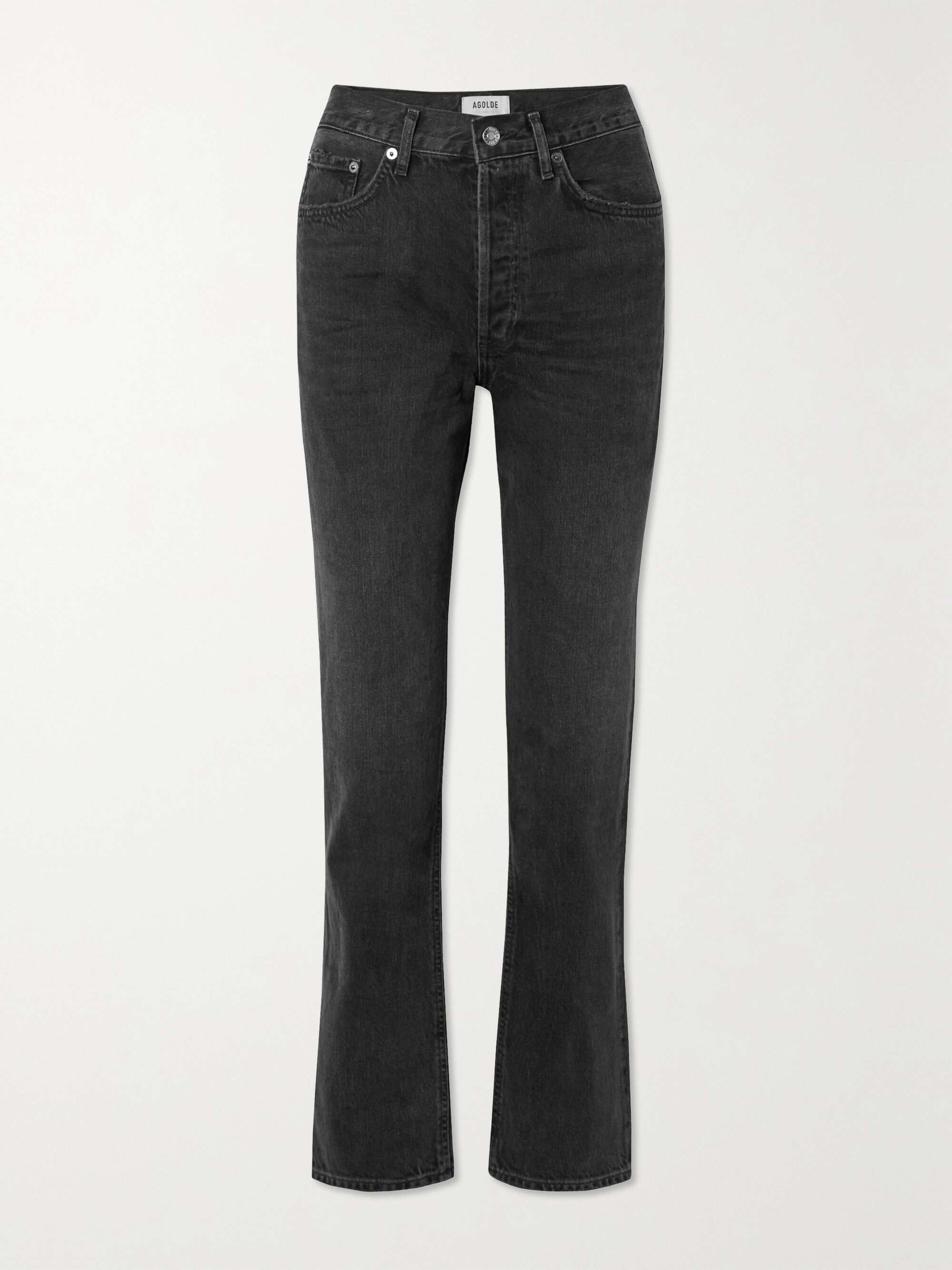 Black Lana distressed high-rise 