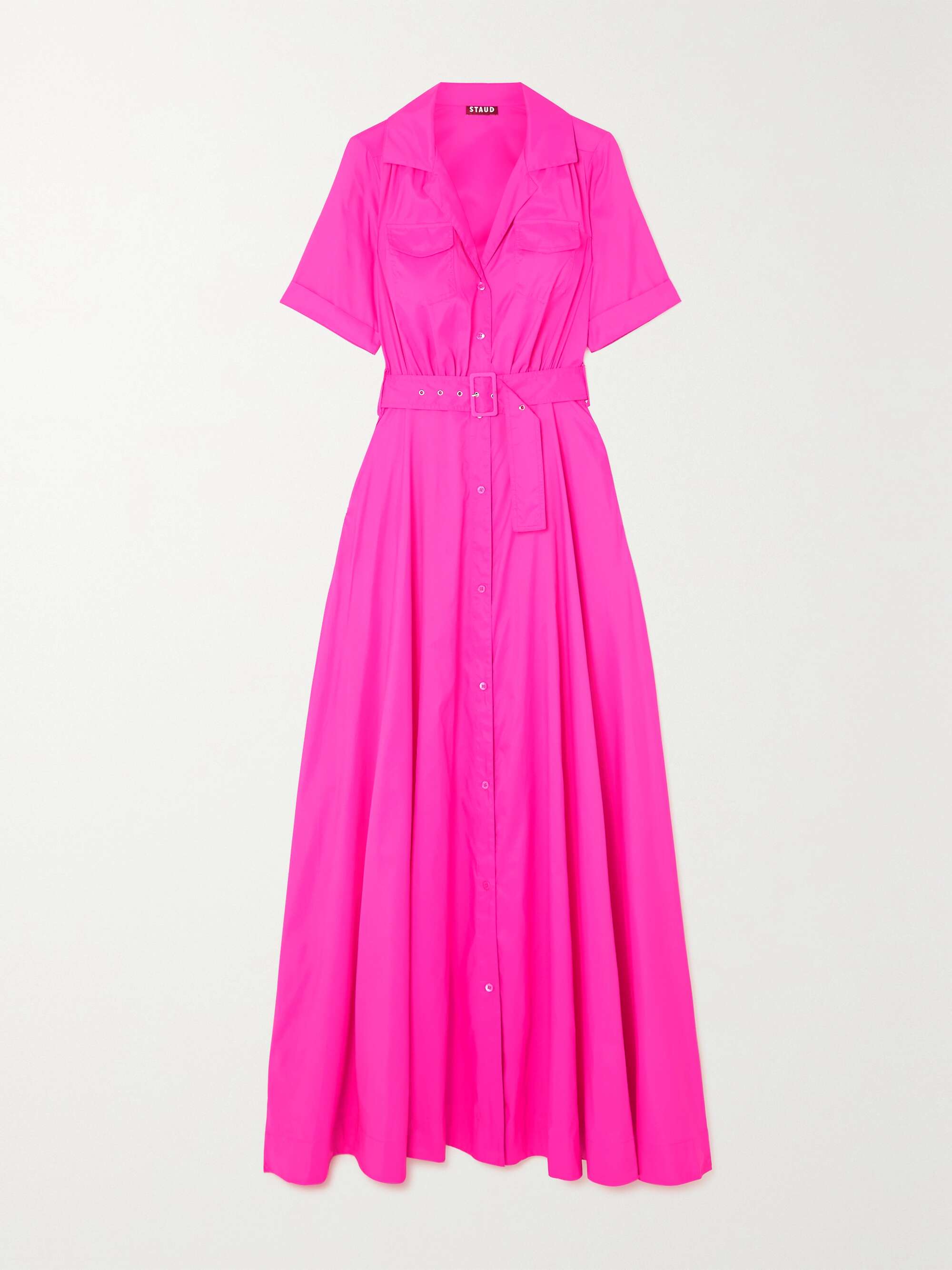 Bright pink Millie belted recycled 
