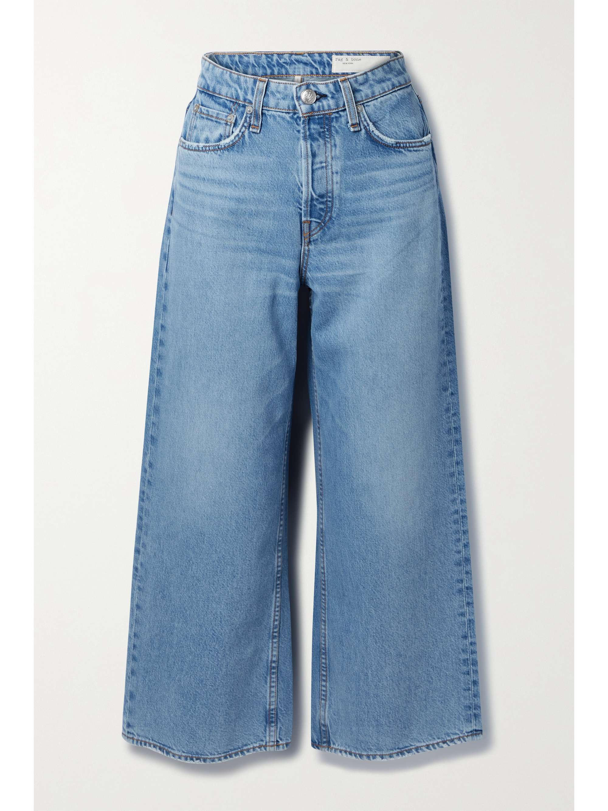 Blue Maya high-rise wide-leg jeans 