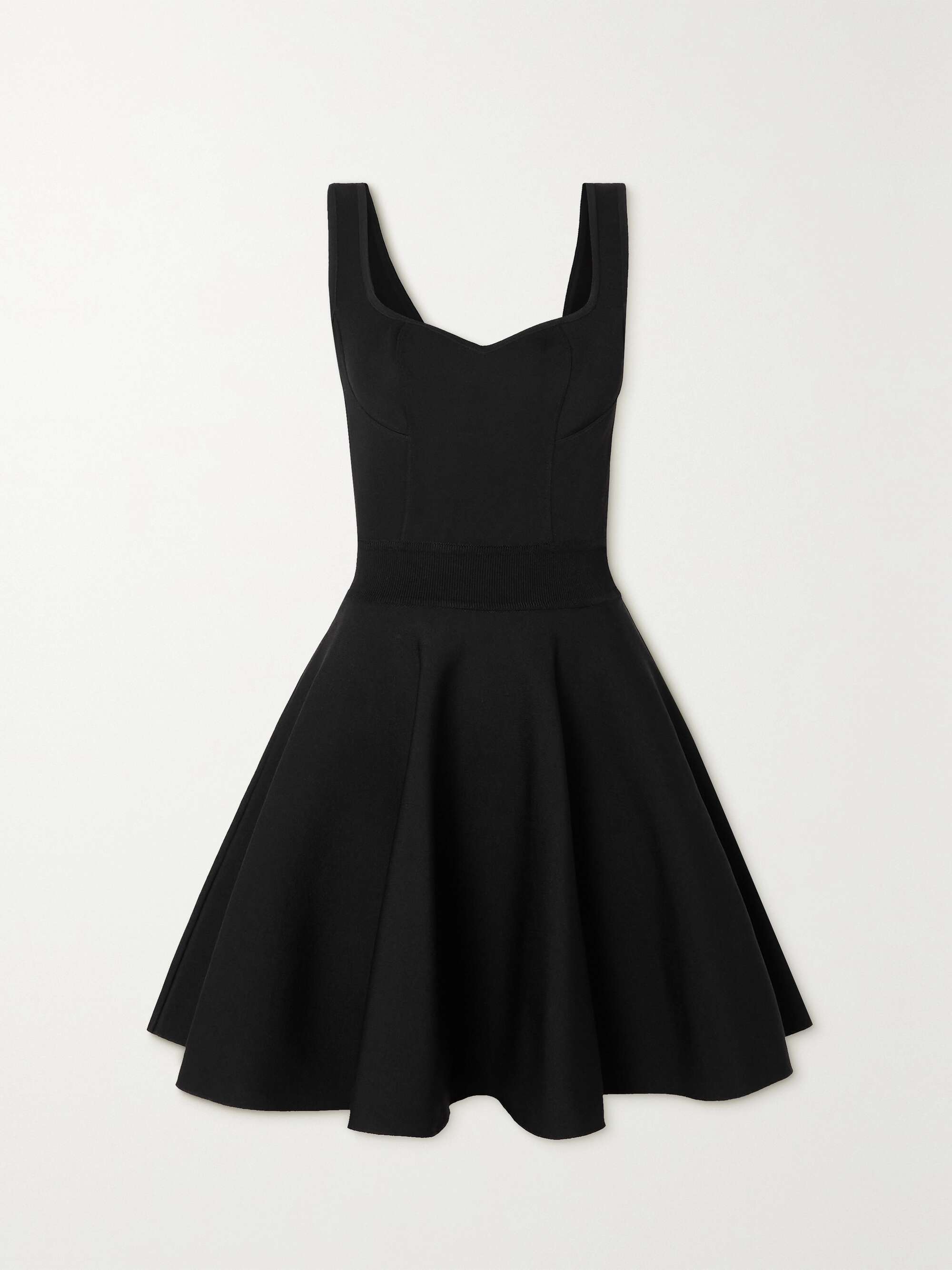 ALAÏA Fluted knitted mini dress | NET-A-PORTER