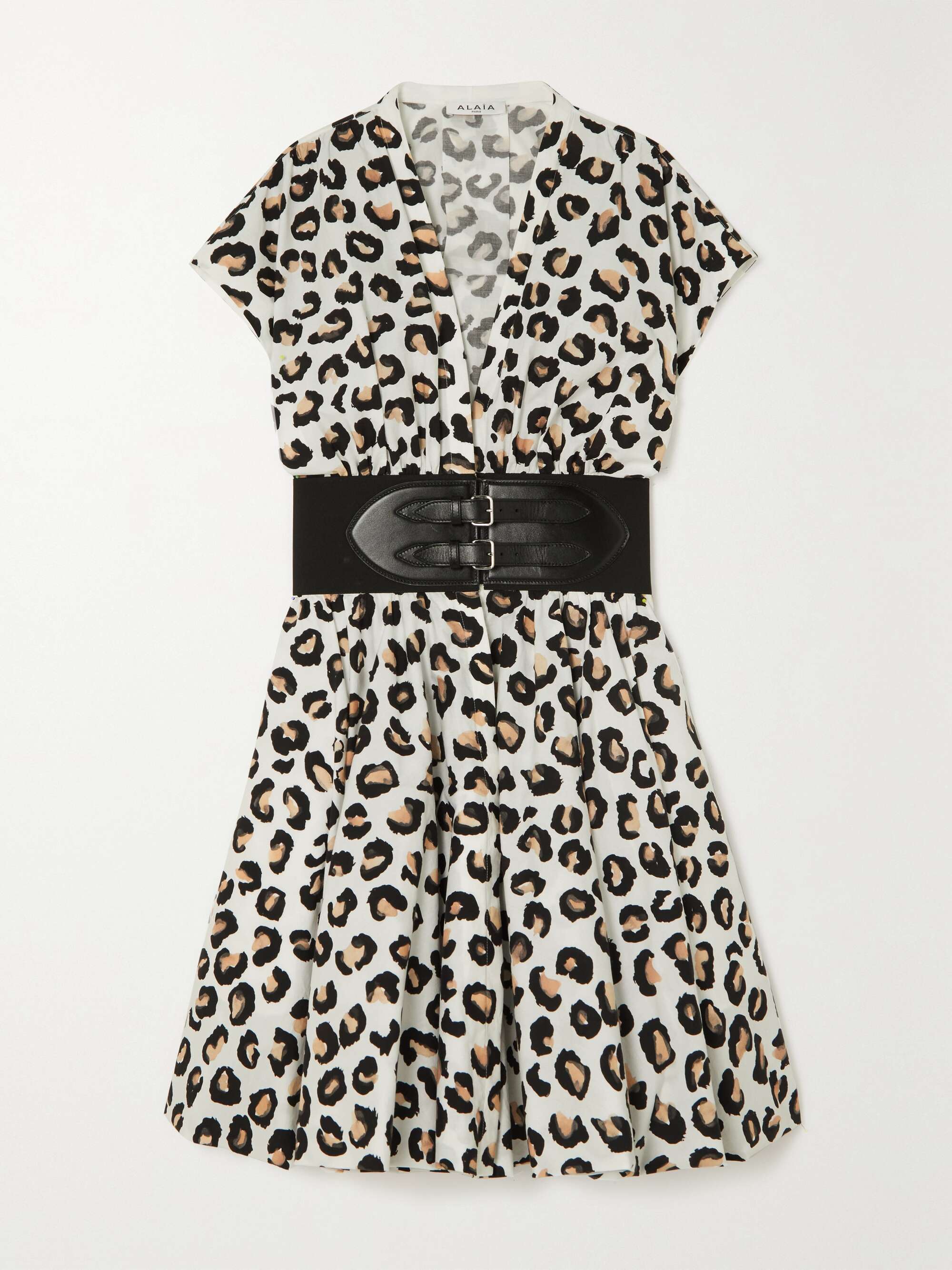 leopard print cotton dress