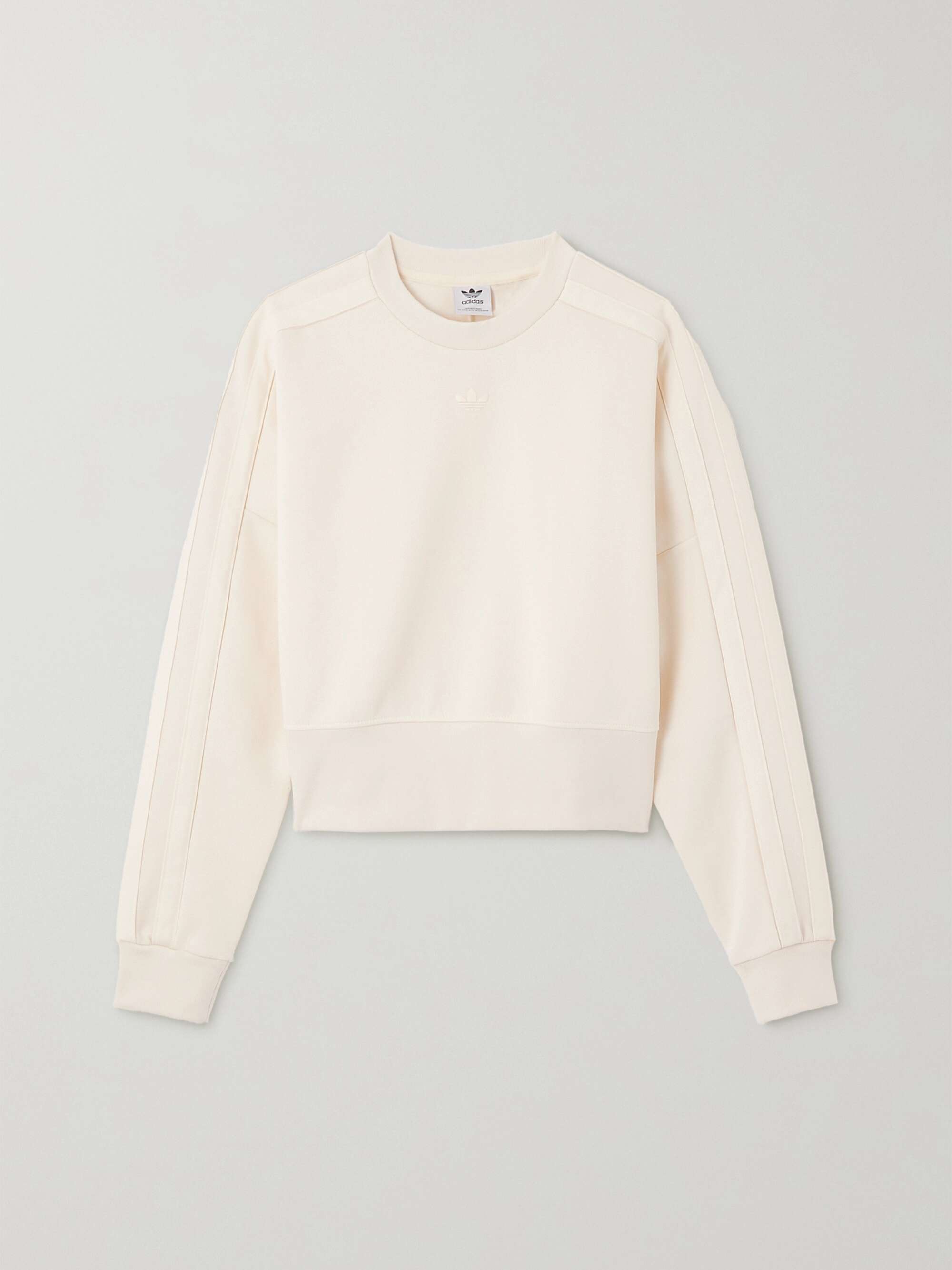 white crop top sweatshirt