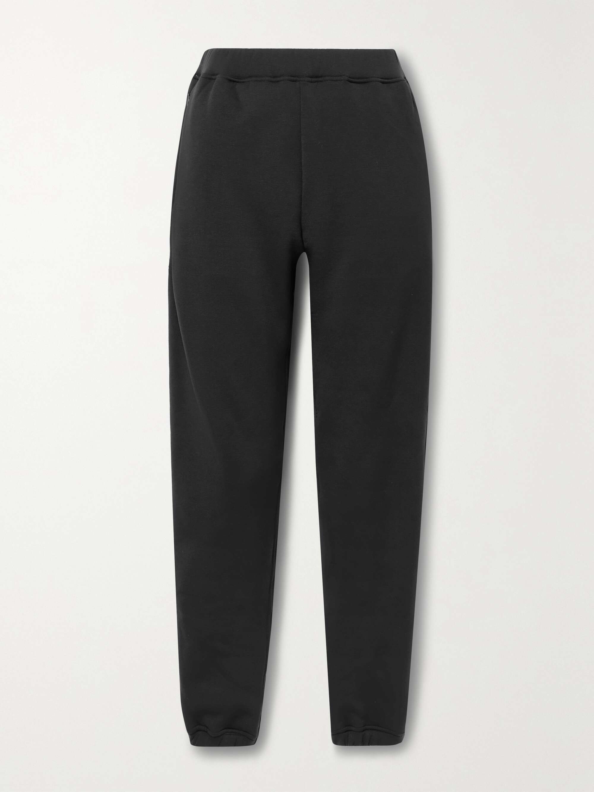 Black Stretch-jersey track pants | WONE 