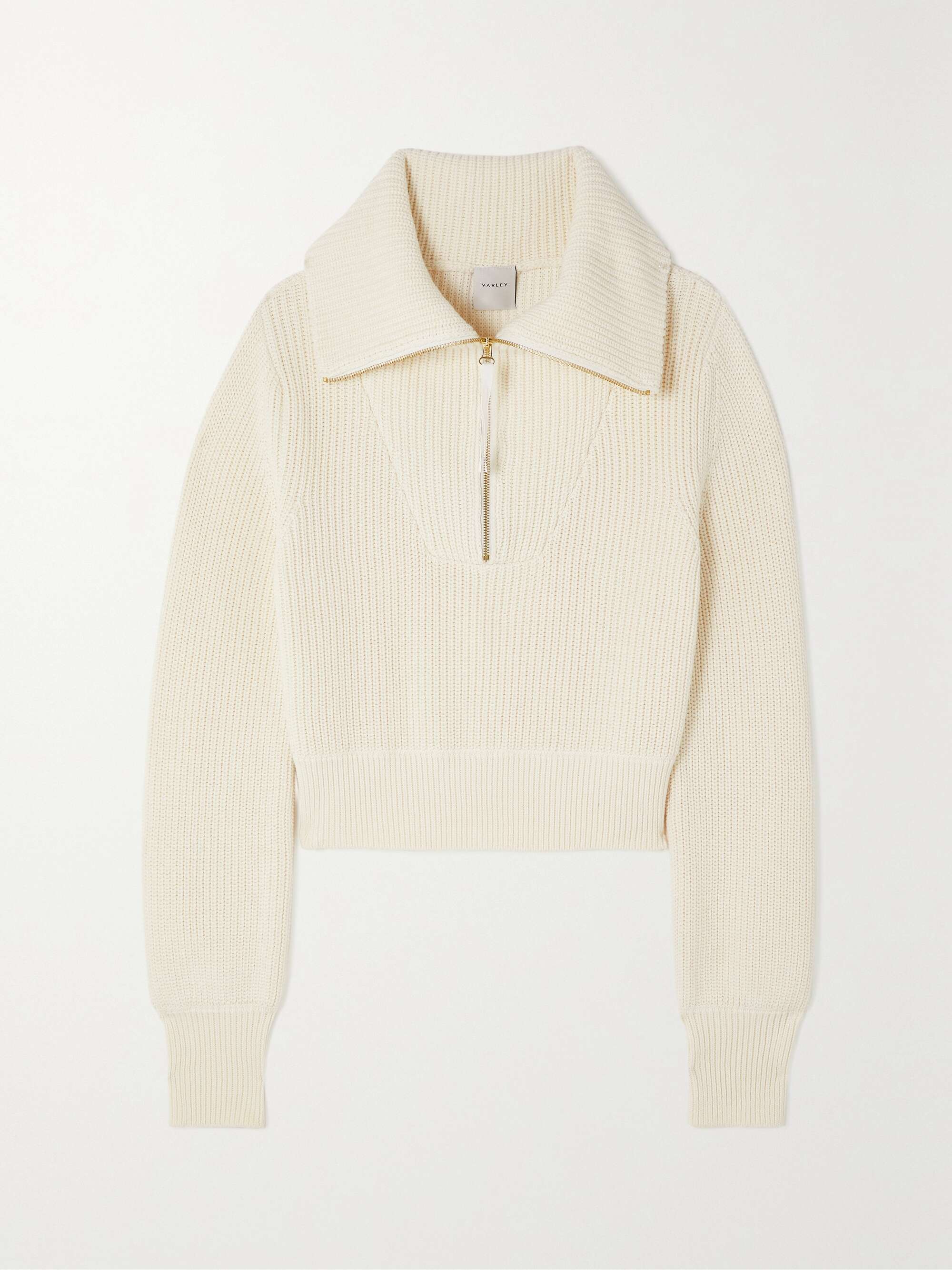 VARLEY Mentone ribbed cotton sweater | NET-A-PORTER