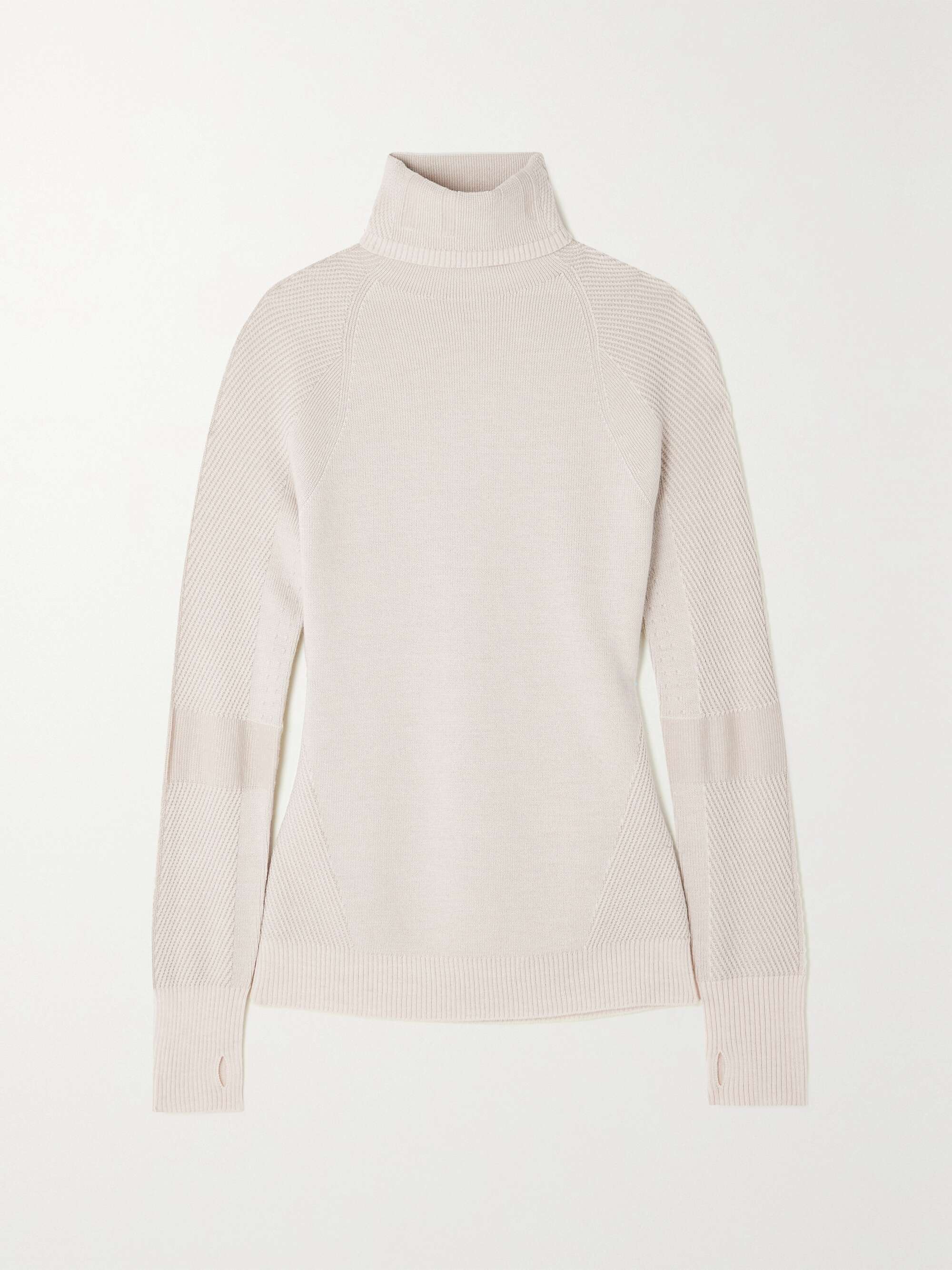 cream mock turtleneck sweater