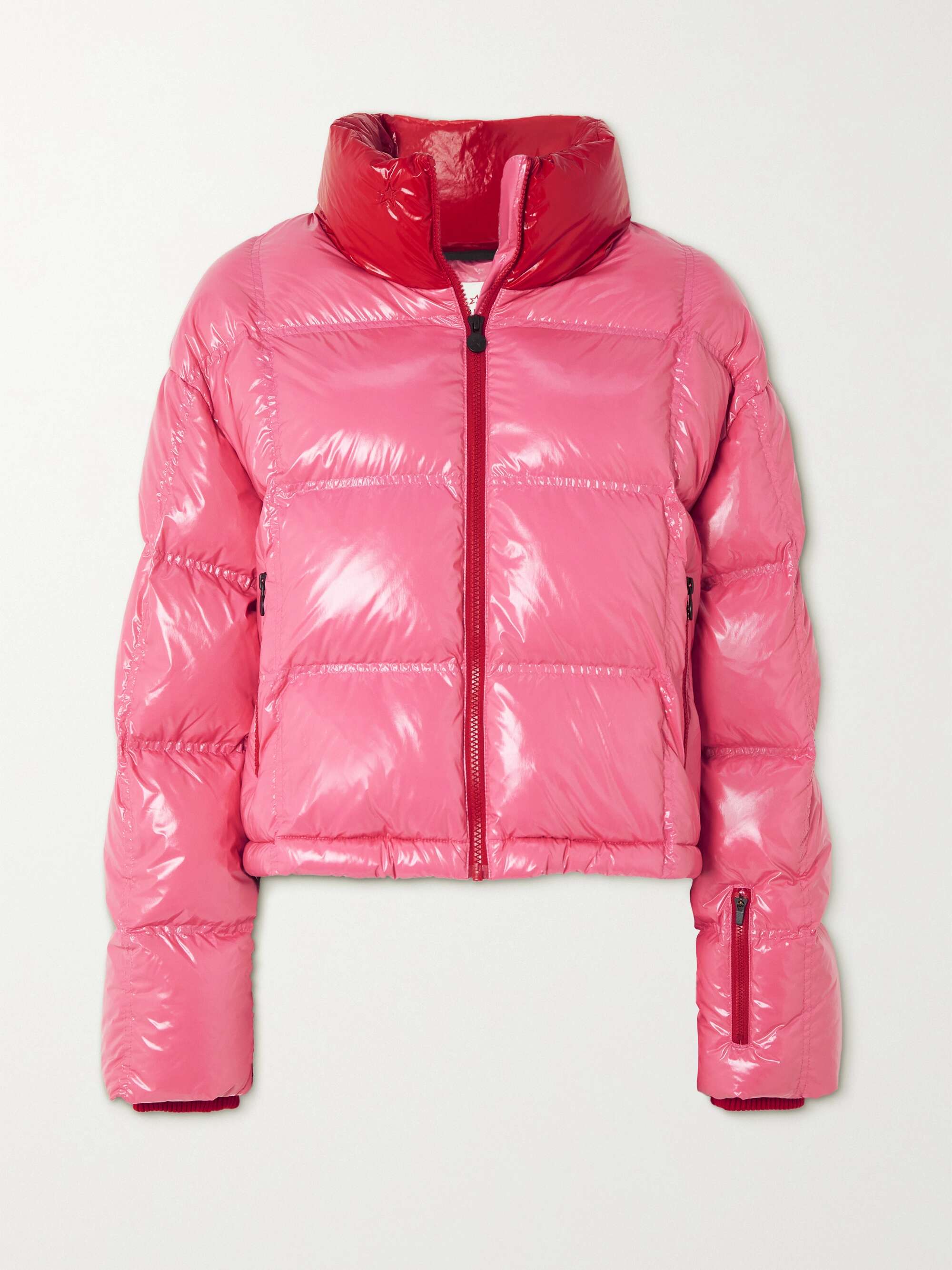 Pink Nevada quilted glossed-shell down 