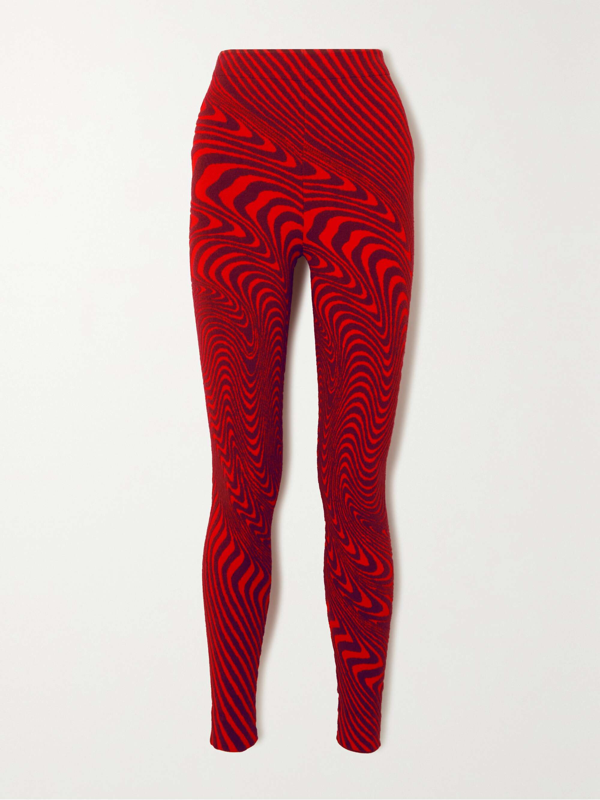 + Ed Curtis jacquard-knit leggings