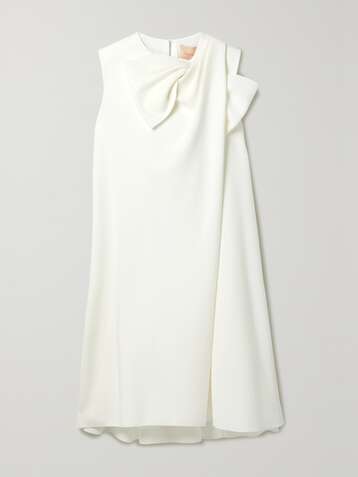 ROKSANDA Selena bow-embellished crepe mini dress