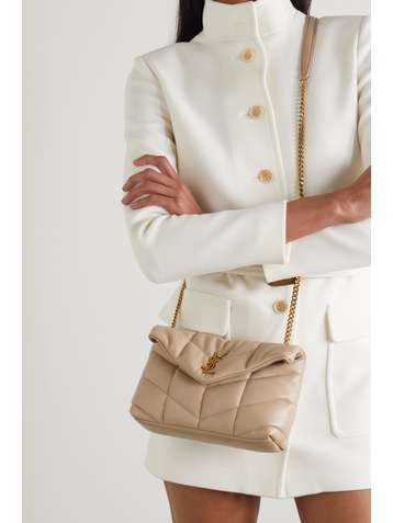 SAINT LAURENT Loulou Puffer Toy quilted leather shoulder bag