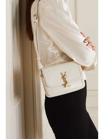 SAINT LAURENT Solferino kleine Schultertasche aus Leder