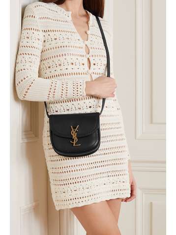 SAINT LAURENT Kaia small perforated leather shoulder bag