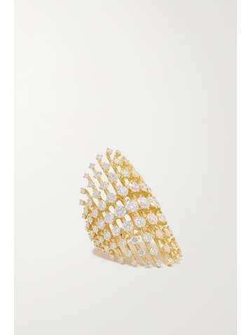 FERNANDO JORGE Disco 18-karat gold diamond ring