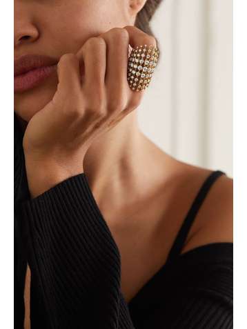 FERNANDO JORGE Disco 18-karat gold diamond ring