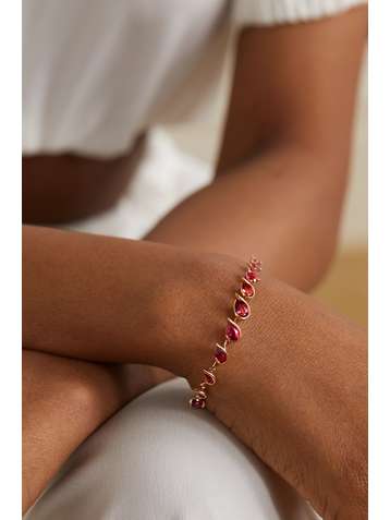 FERNANDO JORGE Flicker 18-karat rose gold rubellite bracelet