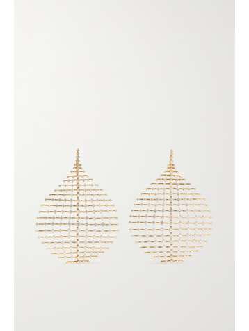 FERNANDO JORGE Disco 18-karat gold diamond earrings