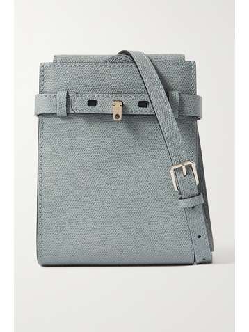 VALEXTRA Slim B-Tracollina Schultertasche aus strukturiertem Leder