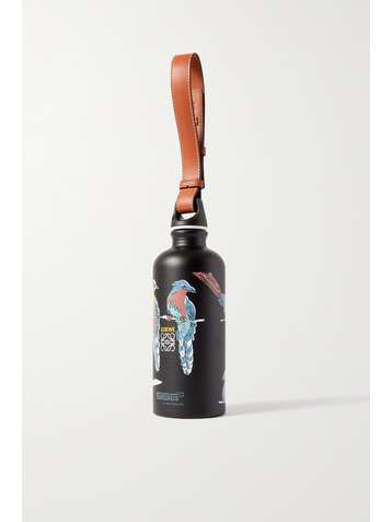 LOEWE + Paula's Ibiza + SIGG printed leather-trimmed bottle
