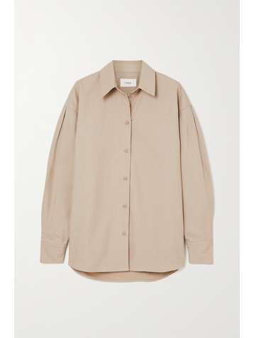 CAES + NET SUSTAIN organic cotton-poplin shirt