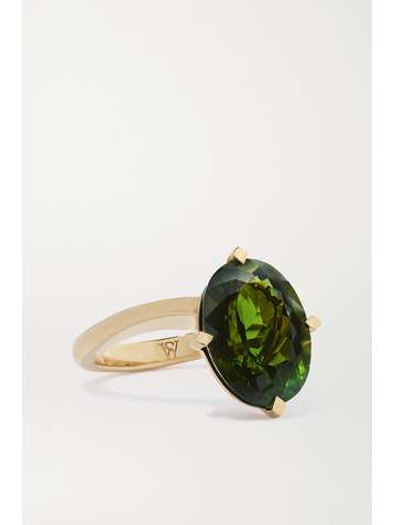 STEPHEN WEBSTER + NET SUSTAIN Dynamite 18-karat recycled gold tourmaline ring