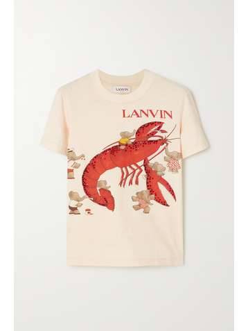 LANVIN + Babar T-Shirt aus Baumwoll-Jersey mit Print und Kristallen