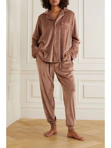 SKIMS Velour track pants - Sienna