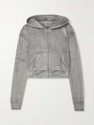 SKIMS Velour hoodie - Smoke