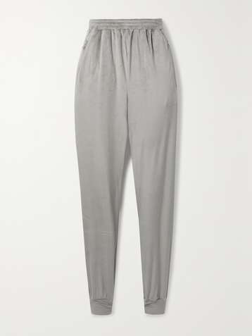 SKIMS Velour track pants - Smoke