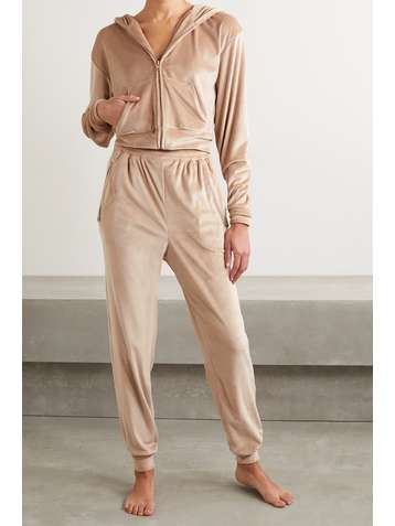 SKIMS Velour track pants - Honey