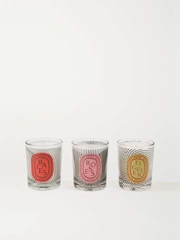 DIPTYQUE Graphic Collection set of three scented candles, 3 x 70g